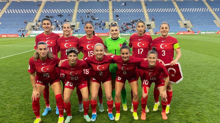 A Milli Kadın Futbol Takımı, İsrail'e mağlup oldu