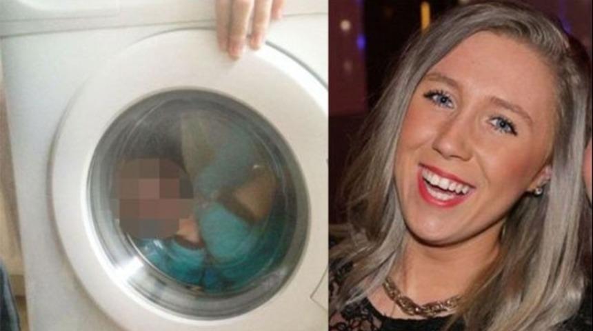 Oğlunun &ccedil;amaşır makinesinde fotoğrafını &ccedil;eken anneye b&uuml;y&uuml;k tepki