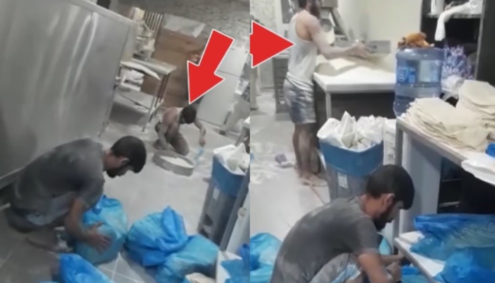Yere dökülen unlardan lavaş yapılmıştı! Skandal görüntülere fırın sahibinden skandal açıklama: Video kurgu