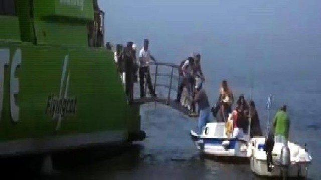Ege'de feribot faciası ucuz atlatıldı