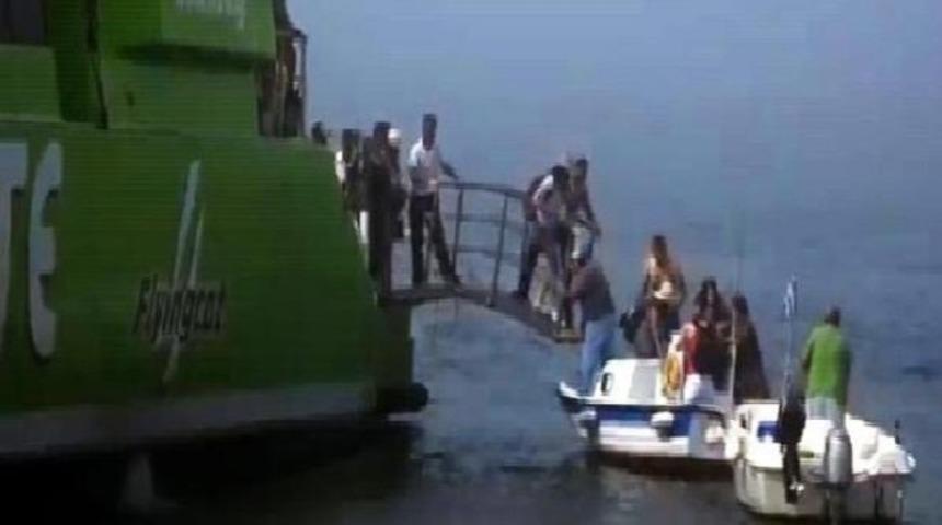 Ege'de feribot faciası ucuz atlatıldı
