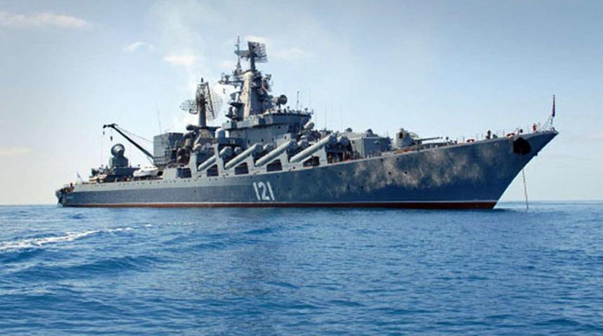 Rusya resmen duyurdu! Moskova kruvazörü battı