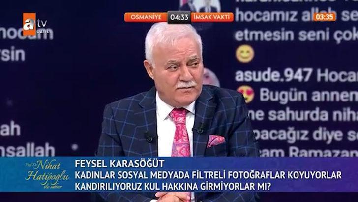 'Kadınlar photoshop yapıp bizi kandırıyor' sorusu! Nihat Hatipoğlu'nun tepkisi gündem oldu G4