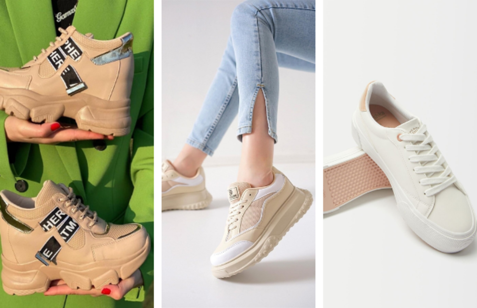 Bu baharın en modası olmaya aday platform spor ayakkabı önerileri