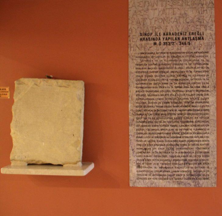 Karadeniz'de iki şehir arasındaki 2 bin 300 yıllık sözleşme Sinop Müzesi'nde G2