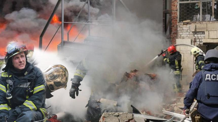 Kiev yine füzelerin hedefi oldu! Sirenler çaldı, halk panikle sığınaklara indi