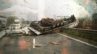 Anadolu Otoyolu'nda feci kaza! Trafiğe kapatıldı
