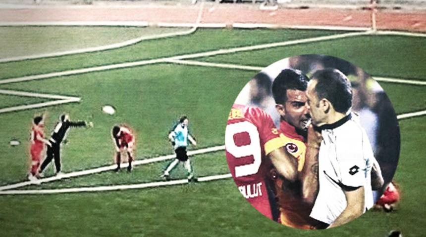 Engin Baytar'ı hatırlatan an! Hakeme saldırdı...