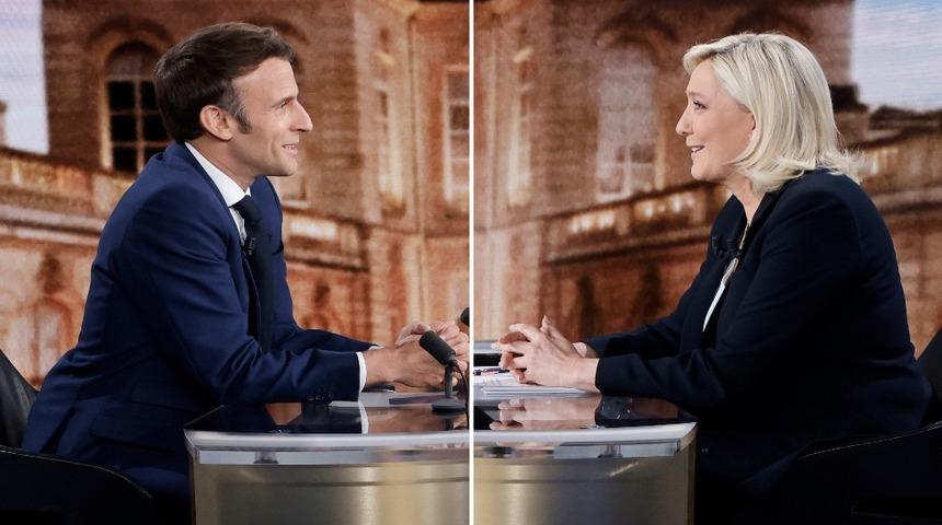 Fransa se&ccedil;imleri: Macron ve Le Pen canlı yayın tartışmasına karşı karşıya geldi