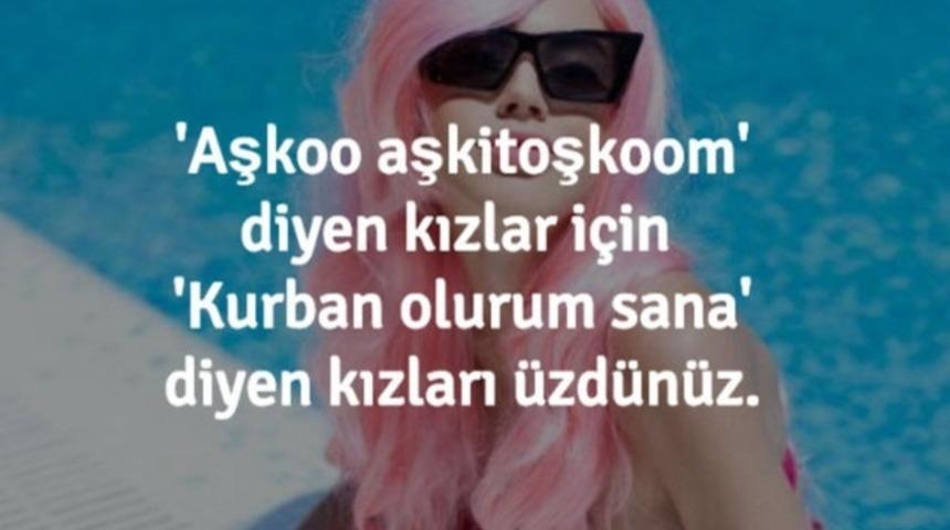 "Kızları &uuml;zd&uuml;n&uuml;z beyler"