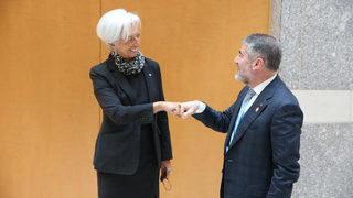 Bakan Nebati ile Lagarde görüştü! İşte dikkat çeken kare...