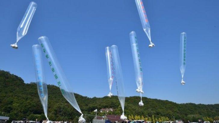 Kore sınırında balonlu propaganda savaşı