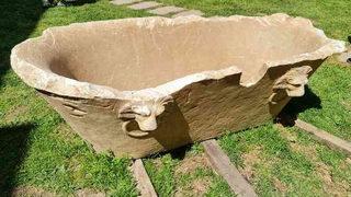 Bir tonluk 1800 yıllık mermer küvet Afrodisias Müzesi’nde sergilenecek