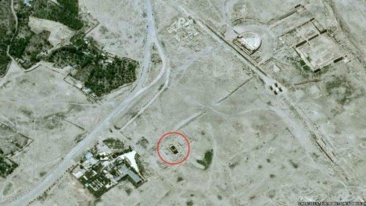 IŞİD'in Palmyra'daki yıkımı uydudan görüntülendi