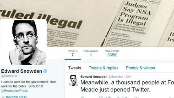 Edward Snowden Twitter hesabı açtı