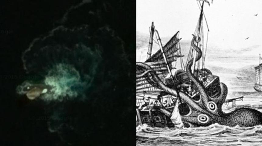 Google Earth bir deniz canavarının fotoğrafını mı çekti?