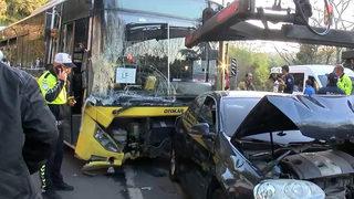 Son dakika: İstanbul'da feci kaza! Sürücüsüz İETT otobüsü 15 araca çarptı