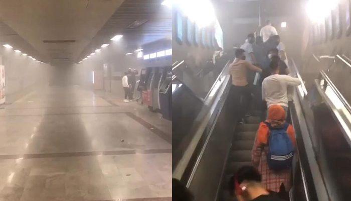 Son Dakika: Taksim Metro İstasyonu’nda yangın! Ekipler sevk edildi