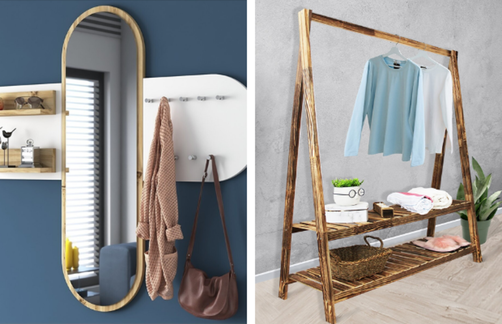 Giyinme odanızın havasını değiştirecek ve en az iki katı yer tasarrufu sağlayacak şık elbise askıları