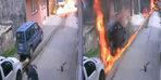 He fell between the houses!  The moment of the plane crash in Bursa is filmed