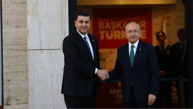 DP Genel Başkanı Uysal ve CHP Genel Başkanı Kılıçdaroğlu