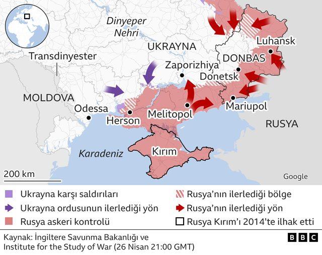 Güney Ukrayna haritası
