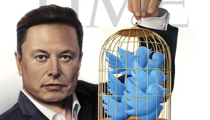 Elon Musk, Time'ın kapağında: Mavi kuşu kafese koydu! Ancak Twitter'dan 
