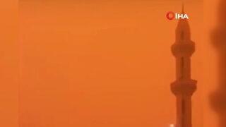 Ülkede akılalmaz görüntü! Gökyüzü turuncuya büründü