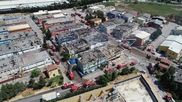 /havadan fotoğraflarla//  Tuzla'da fabrikada patlama; 7 yaralı - Genel - İstanbul - 