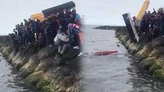 Trabzonsporlu taraftarlardan ilginç kutlama! Tabutları denize attılar...
