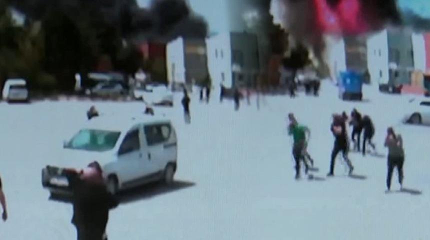 Tuzla'da fabrikada patlamayla ilgili yeni görüntüler! Her şey bir anda oldu, panikle kaçıştılar