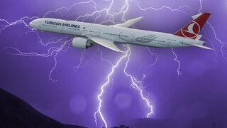 THY uçağında 'yıldırım' paniği! Yolcular şok yaşadı