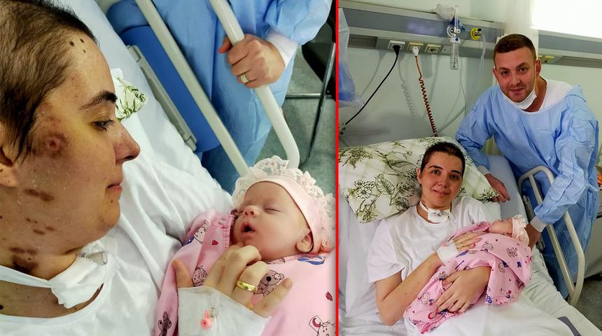 D&uuml;nyada bir ilk olup tarihe ge&ccedil;tiler! Mucize anne ile kızı Mihra'dan Ramazan Bayramı'nda anlamlı ziyaret