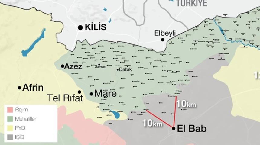 Türk jetleri El Bab'da 15 IŞİD hedefini vurdu