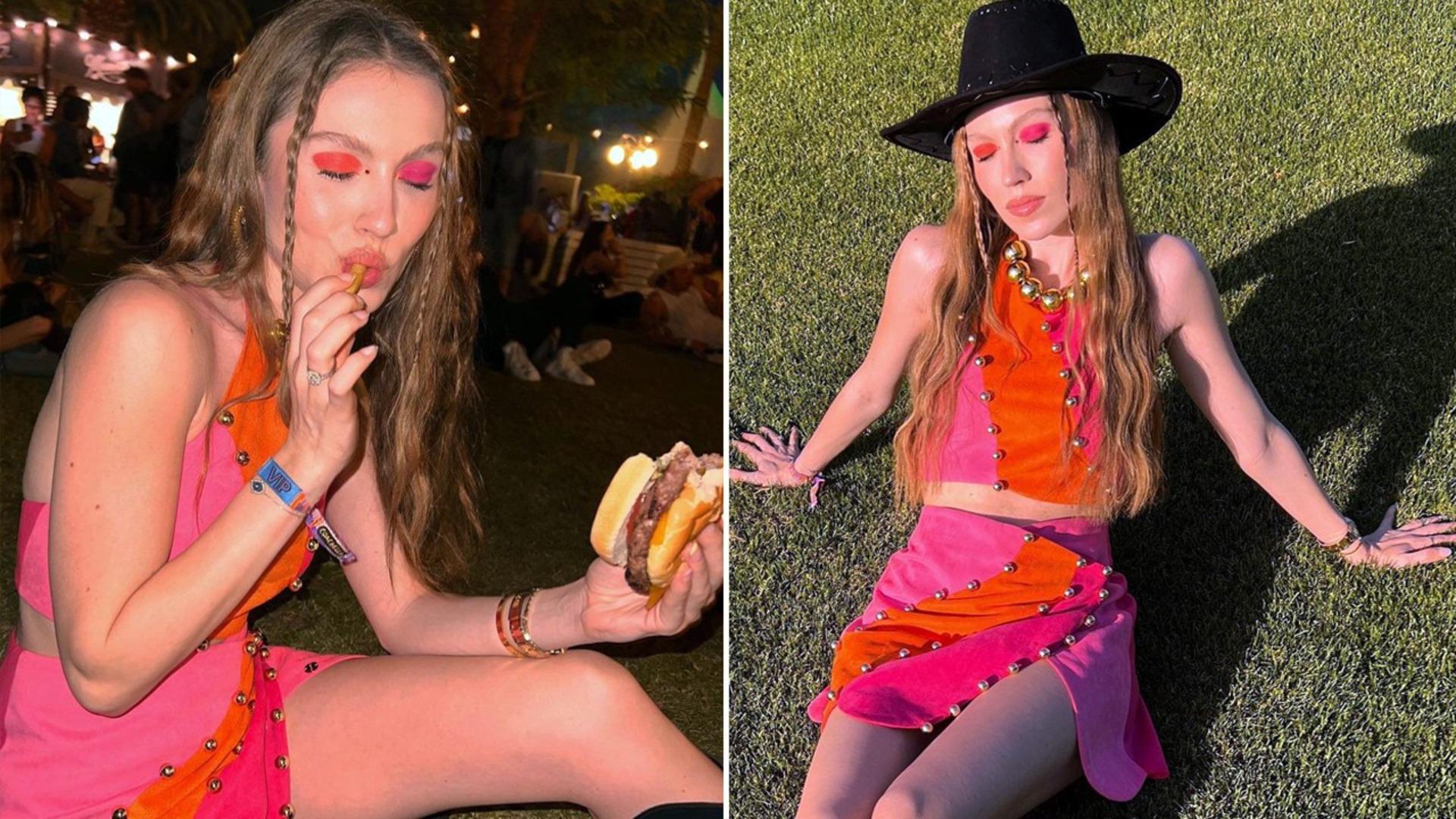 Duygu Özaslan'ın Coachella Müzik Festivali'nde giydiği çok beğenilen tatlı kombinine 500 TL altı alternatif öneriler