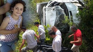 Bayram ziyaretine giderken uçuruma yuvarlandılar! 8 yaşındaki Erva öldü, 5 yaralı