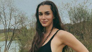 Hande Doğandemir'den sütyenli poz! Melek gibi