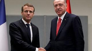 Cumhurbaşkanı Erdoğan'la Macron arasında kritik görüşme