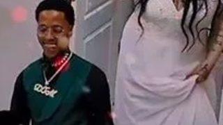 Sosyal medya bu düğünü konuşuyor! Damada tasma takıp dolaştırdı, davetliler şaşkına döndü