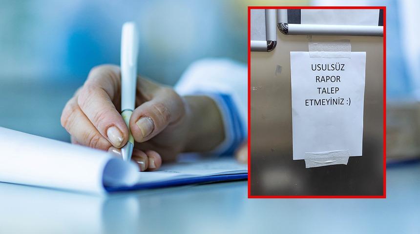 Doktorlardan tatili uzatmak için rapor talep edenlere büyük tepki! Sosyal medyadan paylaştılar