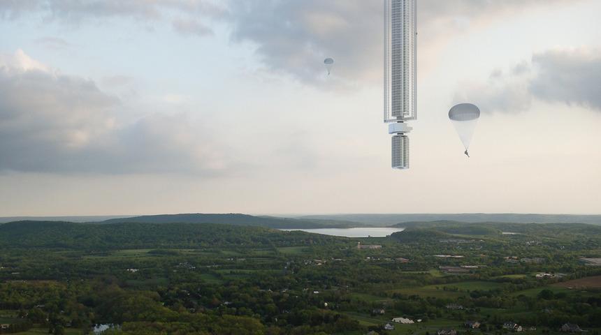 Baş aşağı sarkacak, içinde yok yok! "Uçan gökdelen" herkesi hayrete düşürdü: Dünyada bir ilk...