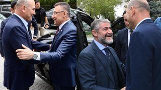 Cumhurbaşkanı Yardımcısı Oktay, Bakan Nebati, Bakan Kurum ve Bakan Bozdağ'dan Bakan Soylu'ya ziyaret