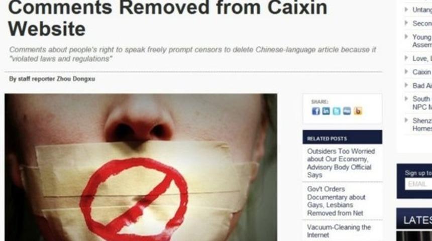 &Ccedil;in'de 'sans&uuml;r haberi' de sans&uuml;rlendi