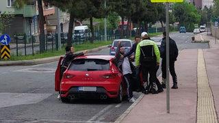Plakayı gören polis, otomobili durdurdu! Ehliyetine el konulan sürücü ile arbede yaşandı