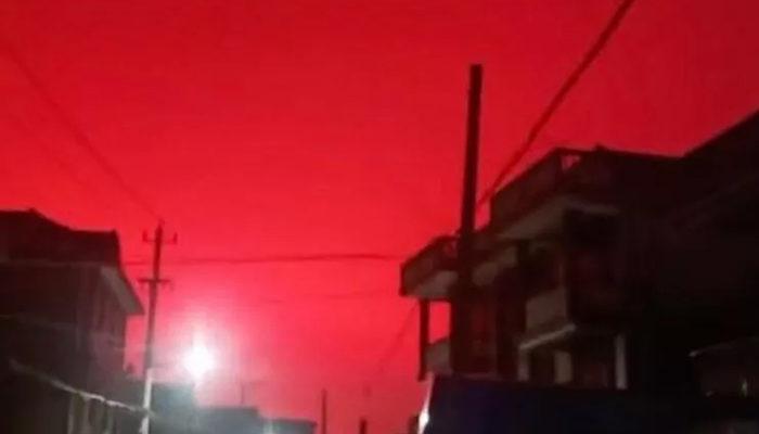 Çin'de kızıl gökyüzü! Sosyal medyada yayılan görüntüler merak uyandırmıştı... İşte kırmızı gökyüzünün nedeni