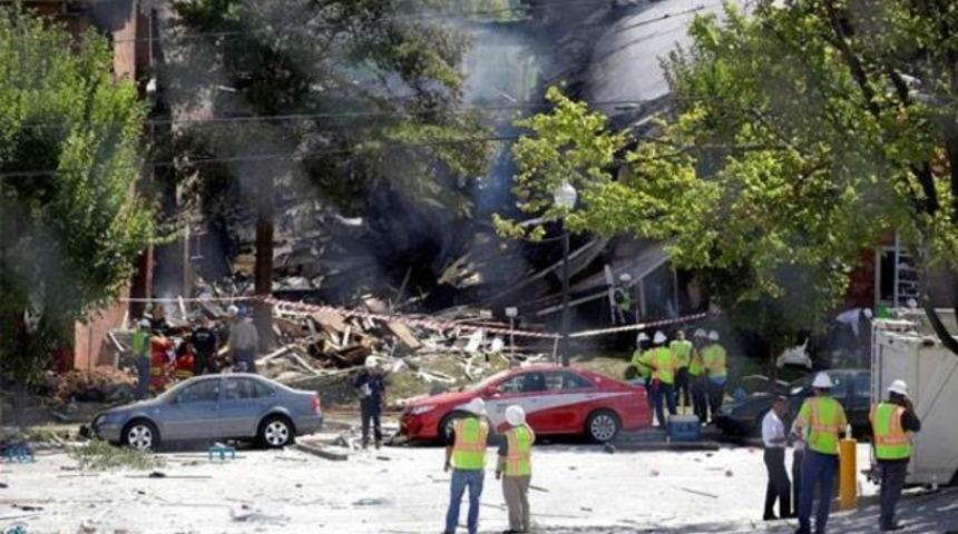 ABD'de patlama ve yangın