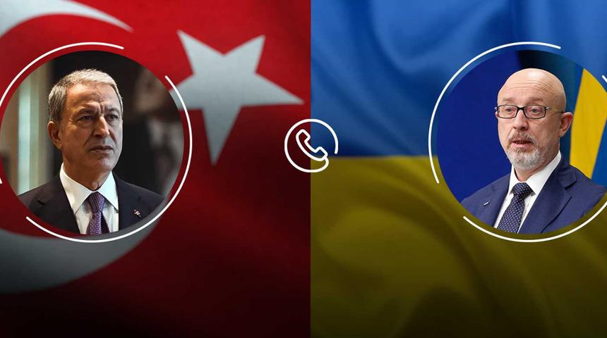 Hulusi Akar, Ukrayna Savunma Bakanı Oleksiy Reznikov ile görüştü