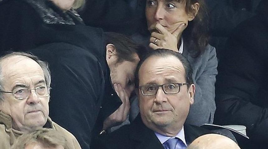 Cumhurbaşkanı Hollande'ın saldırıları &ouml;ğrendiği an