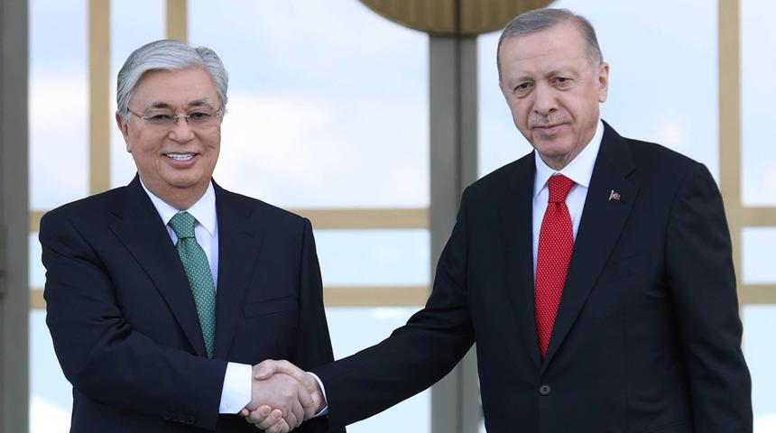 Son dakika: Cumhurbaşkanı Erdoğan'dan Kazakistan Cumhurbaşkanı Tokayev ile ortak basın toplantısı