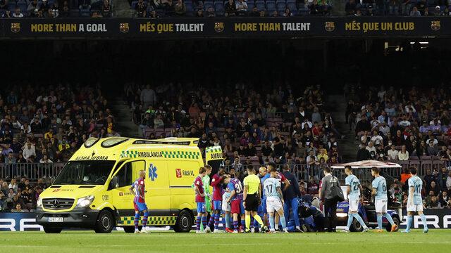 Son dakika: Barcelona maçında korku dolu anlar! Ronald Araujo bir anda yere yığıldı...